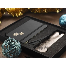 Рождественский набор с блокнотом и закладкой