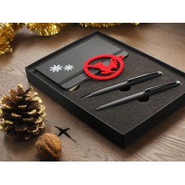 Рождественский набор с блокнотом и ручкой