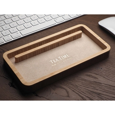 
                                                Wooden desk organiser
                                                