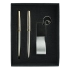 Writing set with key ring