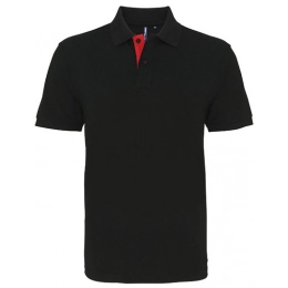 Футболки поло. Мужская классическая футболка поло с контрастными элементами.