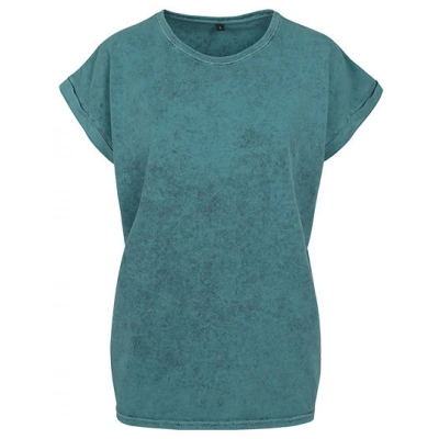 
                                                Ladies` Acid Washed Extended Shoulder Tee
                                                