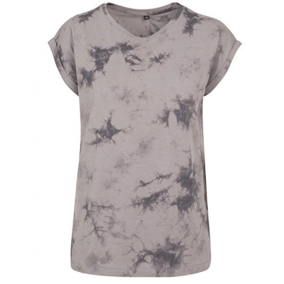 
                                            T-Shirts. Ladies Batik Dye Extended Shoulder Tee
                                            