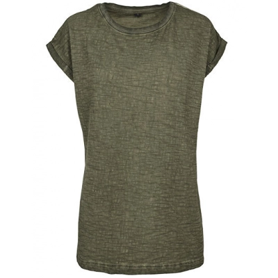 
                                                T-Shirts. Ladies` Spray Dye Extended Shoulder Tee
                                                