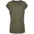 T-Shirts. Ladies` Spray Dye Extended Shoulder Tee