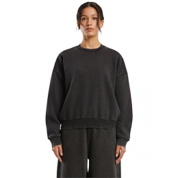 Свитшоты и куртки. Женский винтажный тяжелый свитшот с круглым вырезом