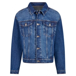 Куртки. Плотная джинсовая куртка свободного кроя