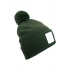 Bonnets. Appliqué Patch Pom Beanie
