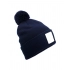 Bonnets. Appliqué Patch Pom Beanie