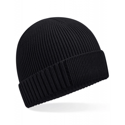 
                                            Bonnets. Organic Cotton Engineered Patch Beanie
                                            