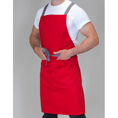 
                                            Apron with Grey Ties Crossover
                                            