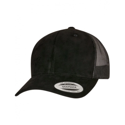 
                                                Caps. Suede Leather Trucker Cap
                                                