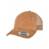 Caps. Suede Leather Trucker Cap