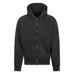 Толстовки и куртки. Винтажная выстиранная худи на молнии