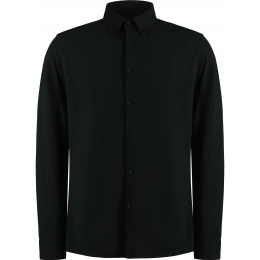 Рубашки. Приталенная рубашка из ткани Superwash® 60º Пике с длинным рукавом