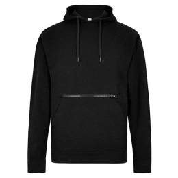 Толстовки и куртки. Регулярный крой, трикотажное худи с карманом на молнии.