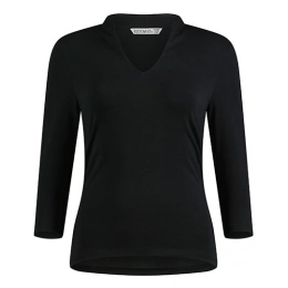 Футболки. Прямой крой с воротником-стойкой и рукавом 3/4