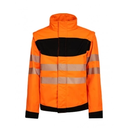 Куртки. Рабочая софтшелл куртка EOS Hi-Vis с местом для нанесения печати