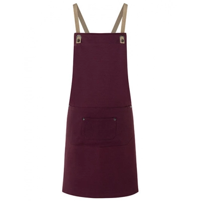 
                                            Bib Apron Urban-Nature with Cross Straps and big Pocket
                                            