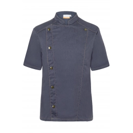 Куртки. Китель шеф-повара с короткими рукавами в стиле джинсовой куртки