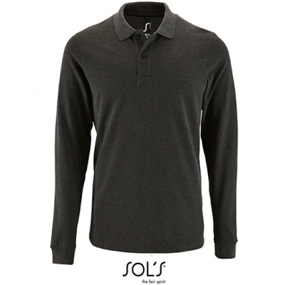 
                                                Men`s Long-Sleeve Piqué Polo Shirt Perfect
                                                