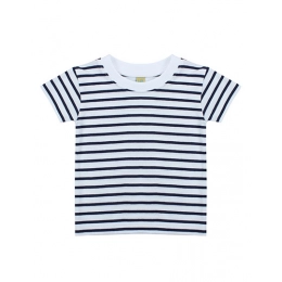 Short Sleeved Stripe T Shirt