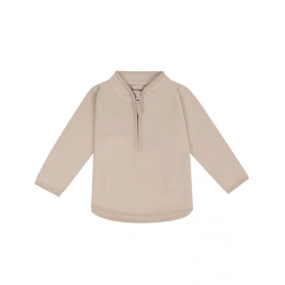 Пуловеры. Легкий флисовый свитер с молнией до половины.