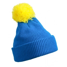 Pompon Hat with Brim