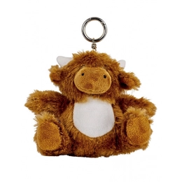 Мягкая игрушка и фигурки. Брелок в виде шотландской коровы