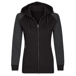 Толстовки и куртки. Женская худи с молнией - Ladies´ Zip Hoody