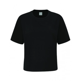 Футболки. Укороченная женская футболка из плотной ткани