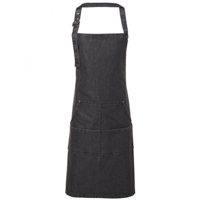 
                                            Jeans Stitch Denim Bib Apron
                                            