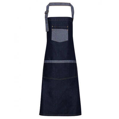 
                                            Domain Contrast Denim Bib Apron
                                            
