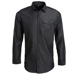 Men`s Jeans Stitch Denim Shirt