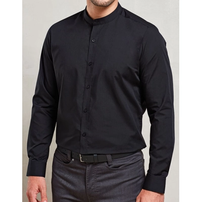 
                                                Shirts. Men´s Banded Collar Grandad Long Sleeve Shirt
                                                