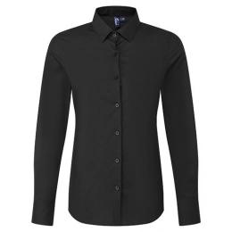 Блузки. Женская рубашка с длинным рукавом из поплина «Recyclight»