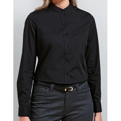 
                                                Blouses. Women´s Banded Collar Grandad Shirt
                                                
