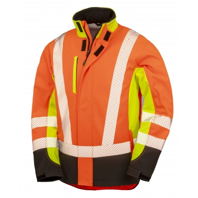
                                                Jackets. Recycled 3-Layer Printable 3-Tone Safety Softshell Jacket
                                                