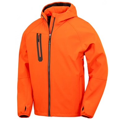 
                                                Jackets. 3-Layer Recycled Printable Hooded Casual Softshell Jacket
                                                
