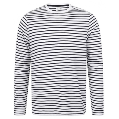 
                                                Unisex Long Sleeved Striped T
                                                