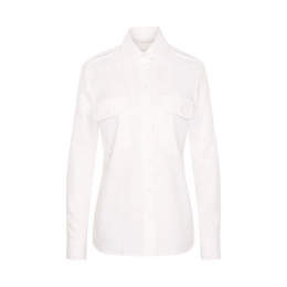 Блузки. Женская пилотная блузка стандартного кроя с длинным рукавом
