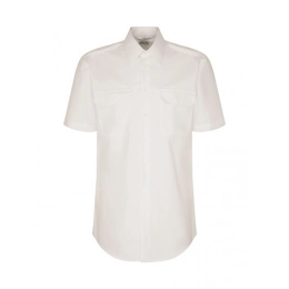 Рубашки. Мужская пилотная рубашка с коротким рукавом, стандартный крой.