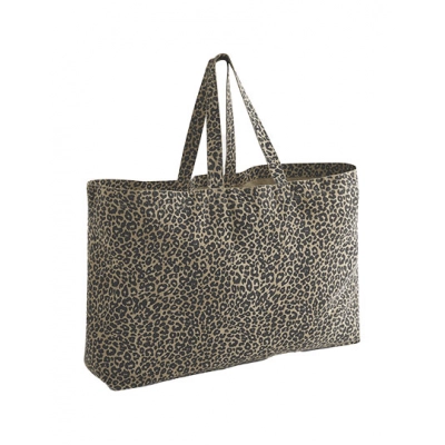 
                                                Bags. Leopard Print Canvas Oversized Tote Bag
                                                