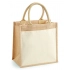 Cotton Pocket Jute Midi Bag