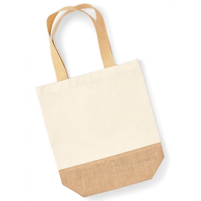 
                                            Jute Base Canvas Shopper
                                            