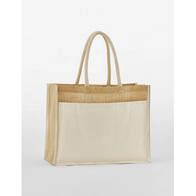 
                                            Bags. Cotton Pocket Natural Starched Jute Shopper
                                            