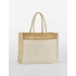 Bags. Cotton Pocket Natural Starched Jute Shopper