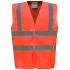 Жилет с повышенной видимостью, 2 полосы и подтяжки Жилет с повышенной видимостью, 2 полосы и подтяжки