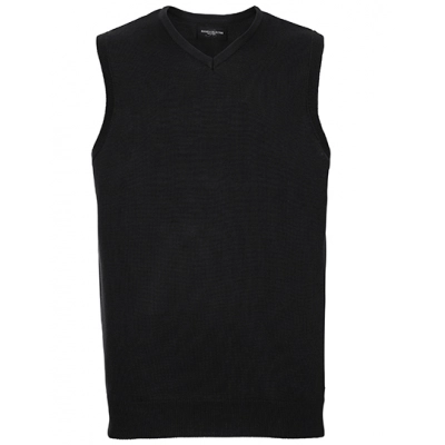 
                                                V-Neck Sleeveless Knitted Pullover
                                                