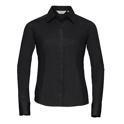 
                                                Ladies` Long Sleeve Fitted Polycotton Poplin Shirt
                                                